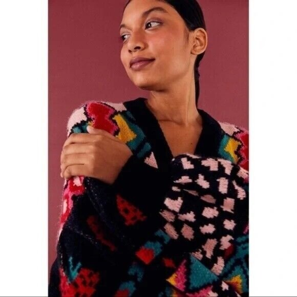 FARM RIO Crazy Mix Multicolor Patterned Cardigan - Picture 4 of 16